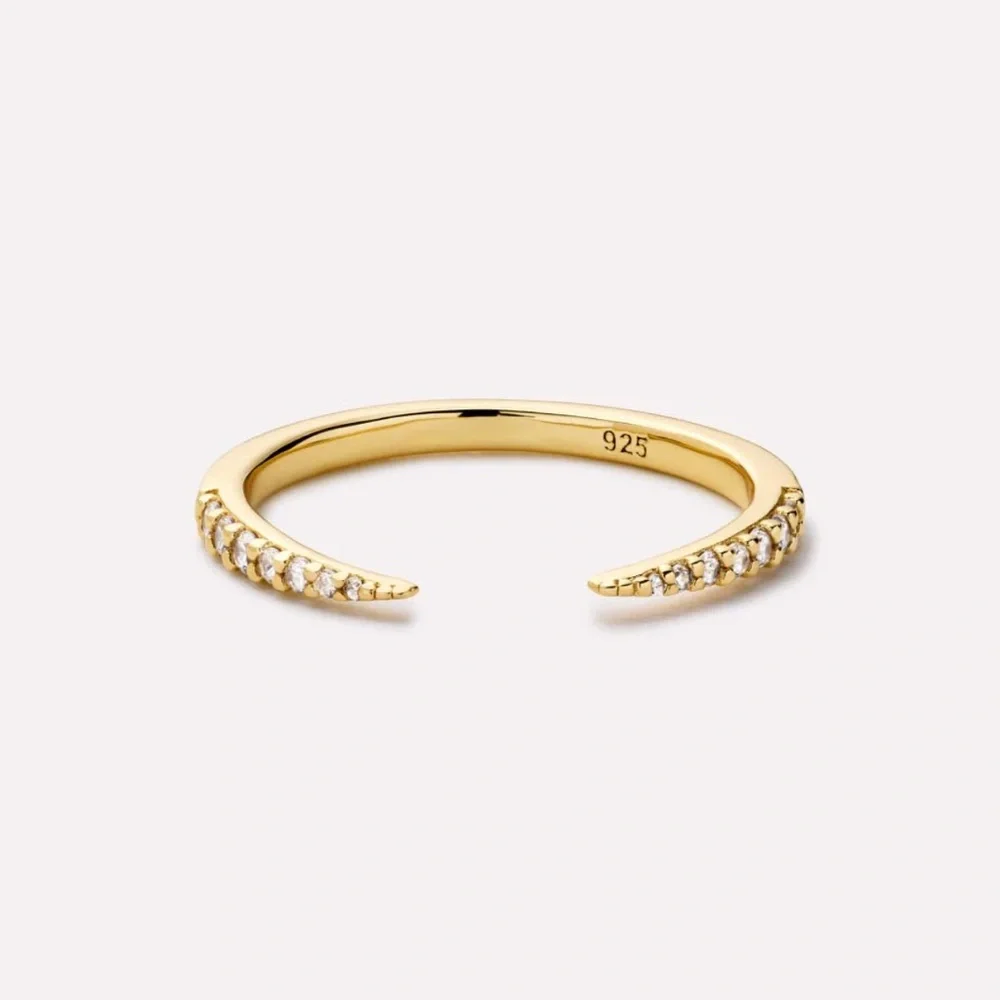 Ana Luisa - Aster Gold Band Ring 
14K Gold on Sterling Silver - Size 6 - Picture 5 of 7